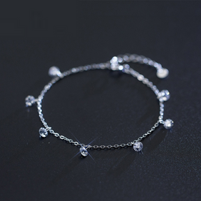 Pulsera de Plata con Piedras de Circonita